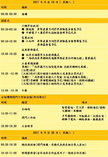 9/19-9/20 第十四屆 海峽兩岸信息產業和技術標準論壇